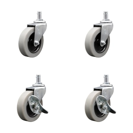 Service Caster 9T28L2 FG9T28L20000 Rubbermaid Audio Visual Cart Replacement Caster Kit, 4PK RUB-SCC-GR05S310-TPRS-716178-2-SLB-2
